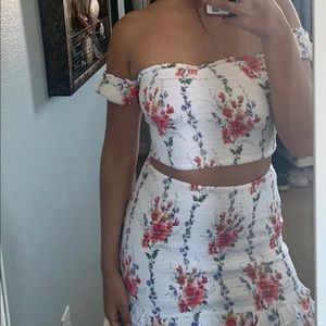 Forever 21 off the shoulder crop top